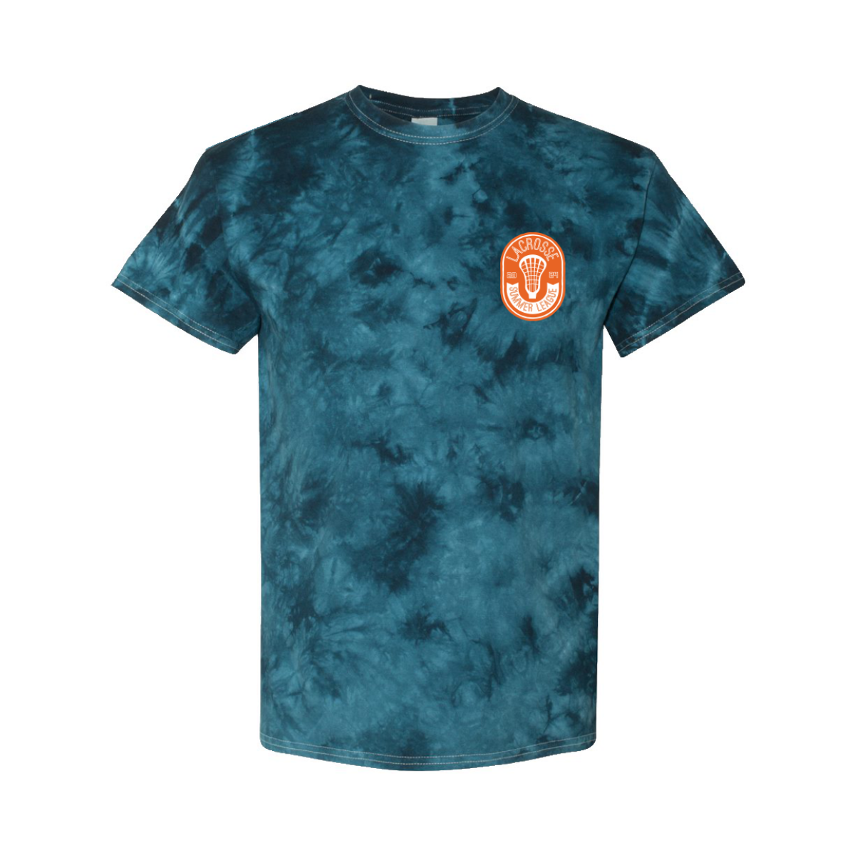 Adult Iowa Mavericks Navy Crystal Tie-Dye Tee