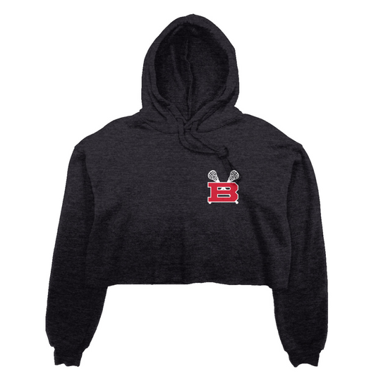 Women's Bartlett HS Lacrosse Bella + Canvas Cropped Hoodie