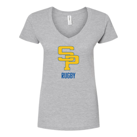 Women's St. Paul's Rugby Tultex V-Neck T-Shirt