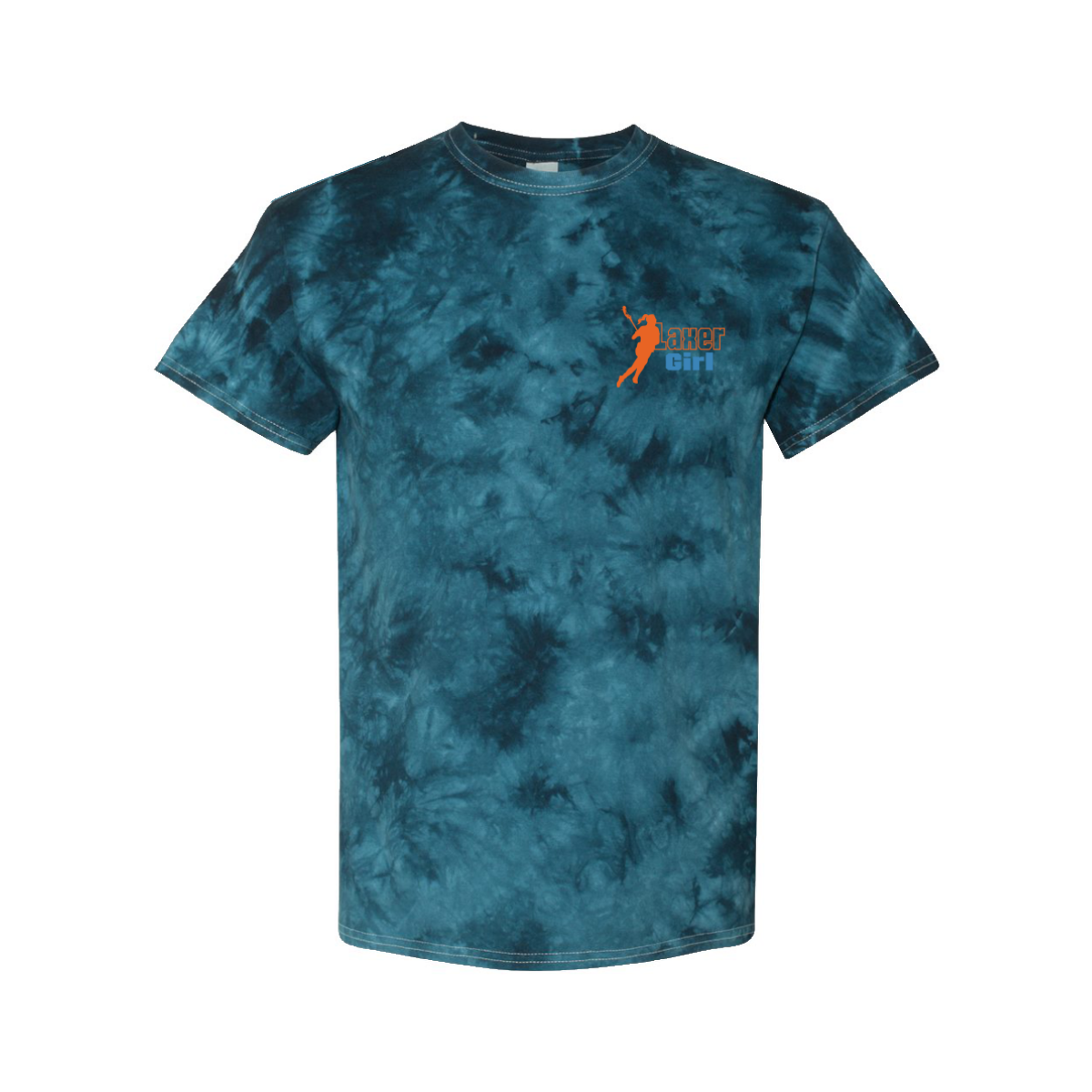Adult Iowa Mavericks Navy Crystal Tie-Dye Tee