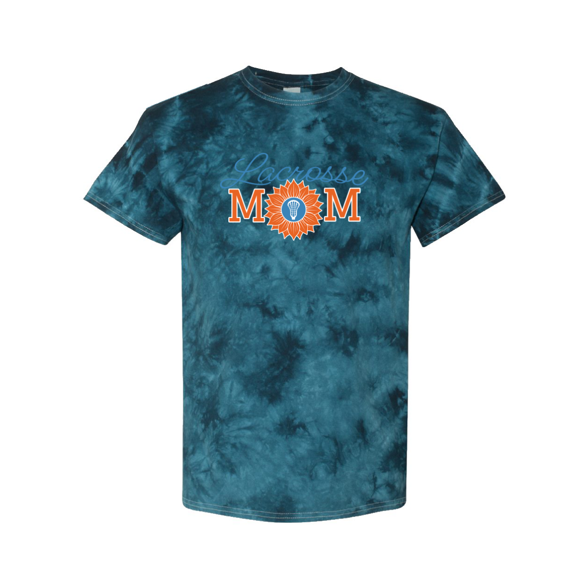 Adult Iowa Mavericks Navy Crystal Tie-Dye Tee
