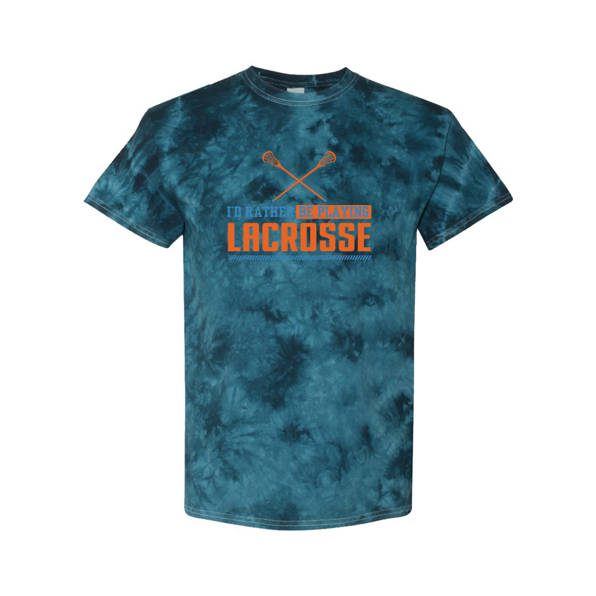 Adult Iowa Mavericks Navy Crystal Tie-Dye Tee