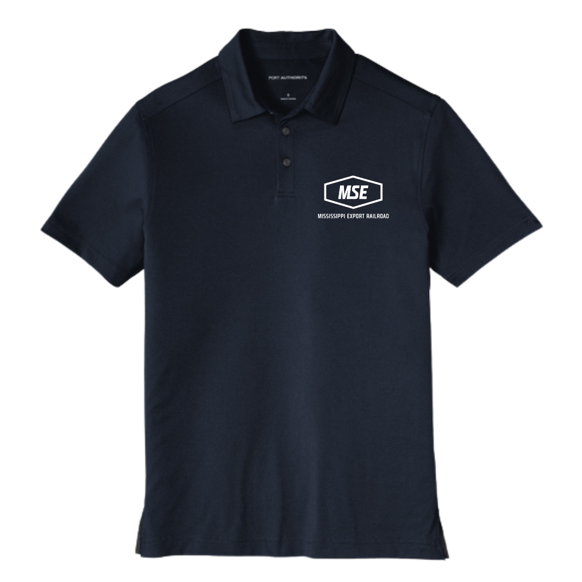 Adult Mississippi Export Railroad Port Authority Stretch Polo