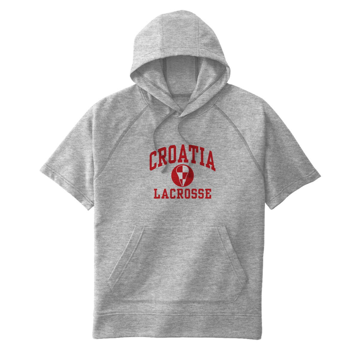 Adult Croatia Lacrosse Sport-Tek Tri-Blend SS Hoodie