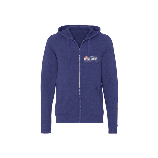 Adult Fairport Football and Cheer Triblend Full-Zip Hoodie