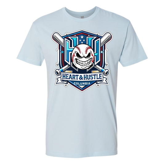 Adult Heart and Hustle Baseball Next Level Cotton T-Shirt