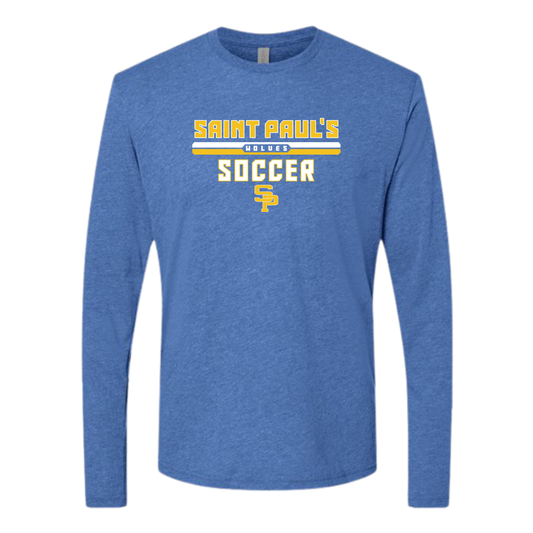 Adult St Paul's Soccer Next Level Triblend Long Sleeve
