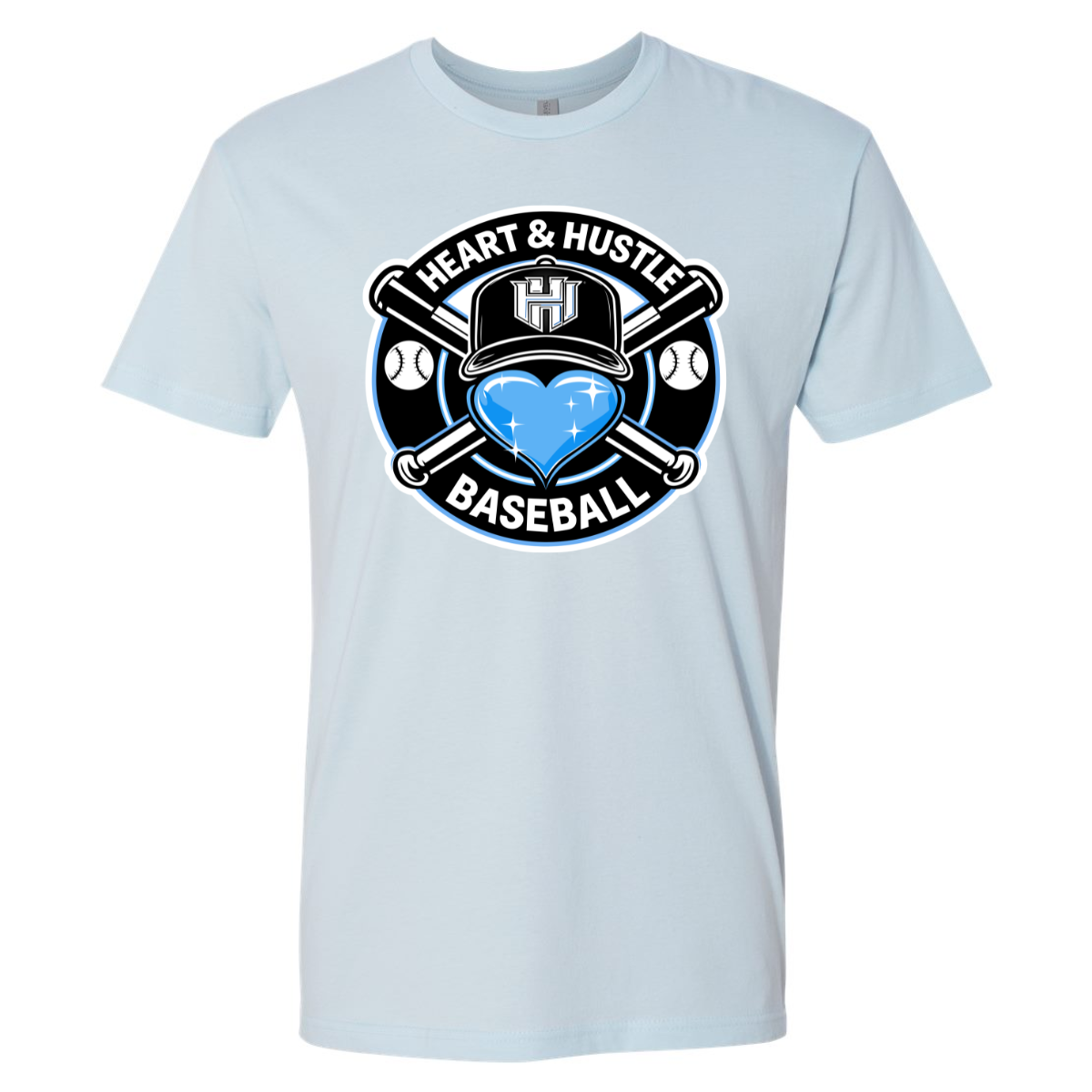 Adult Heart and Hustle Baseball Next Level Cotton T-Shirt