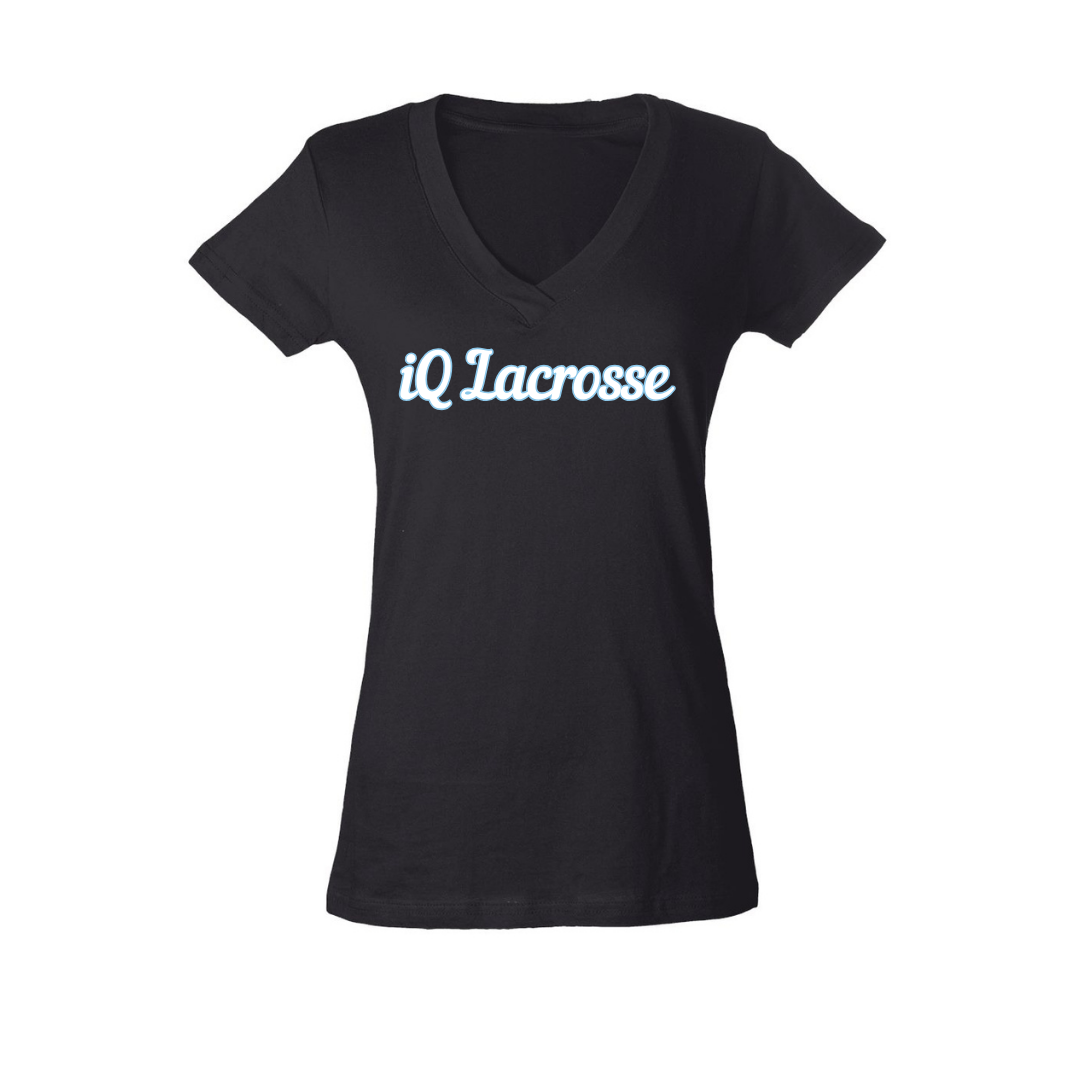 Womens V-Neck A (White Logo)