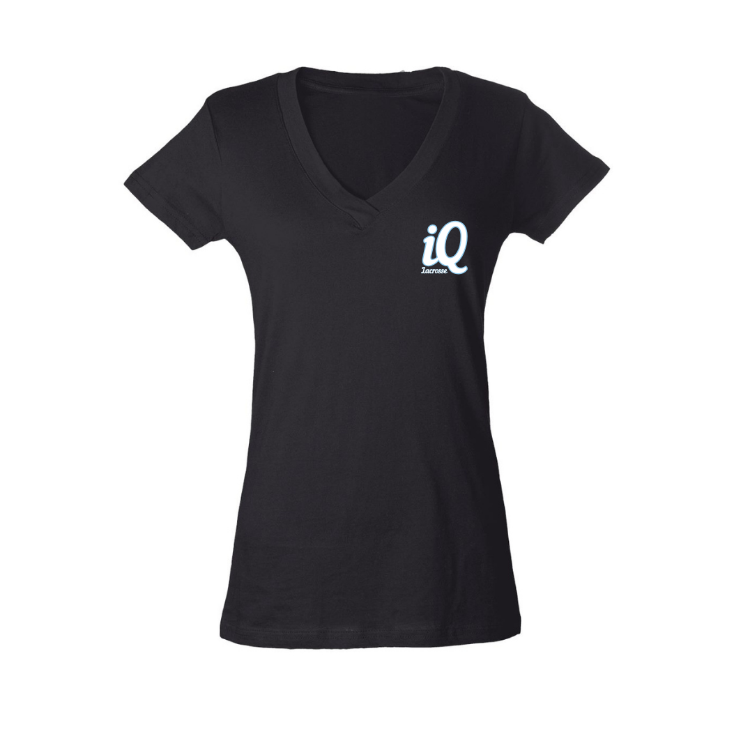 Womens V-Neck B (White Logo)