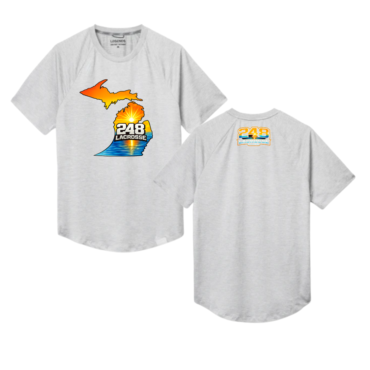 Adult Legends Team Tech SS Tee Grey Heather