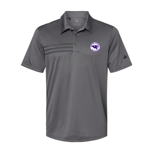 Adult Adidas 3-Stripe Chest Polo - Grappling