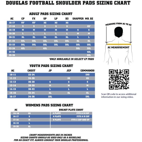 Douglas D2 Q22 Cantilever Skill Position Football Shoulder Pads