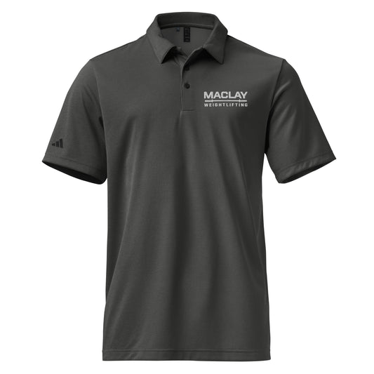 Adult Maclay Weightlifting Adidas Space-Dyed Polo Shirt