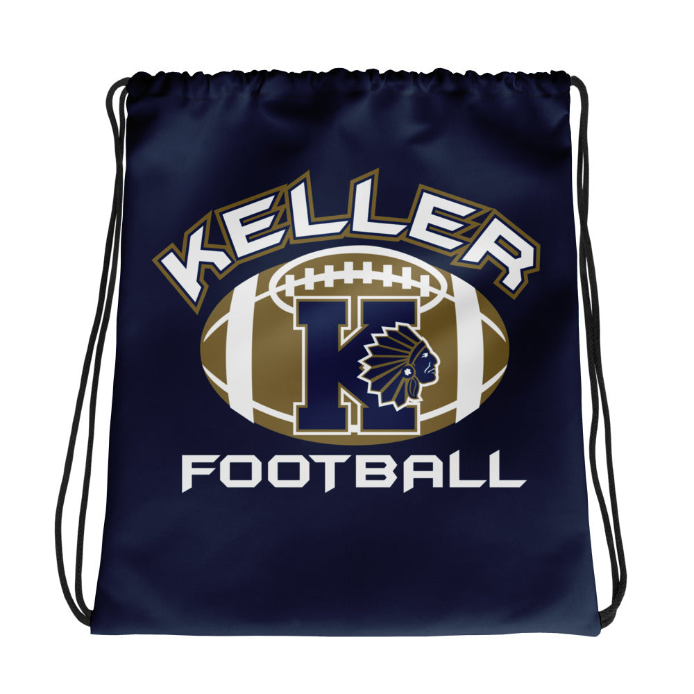 Keller Football Drawstring Bag