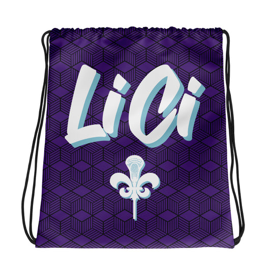 Lilac City Lacrosse Drawstring Bag