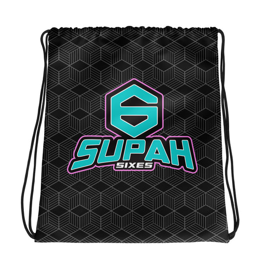 Supah Sixes Drawstring Bag