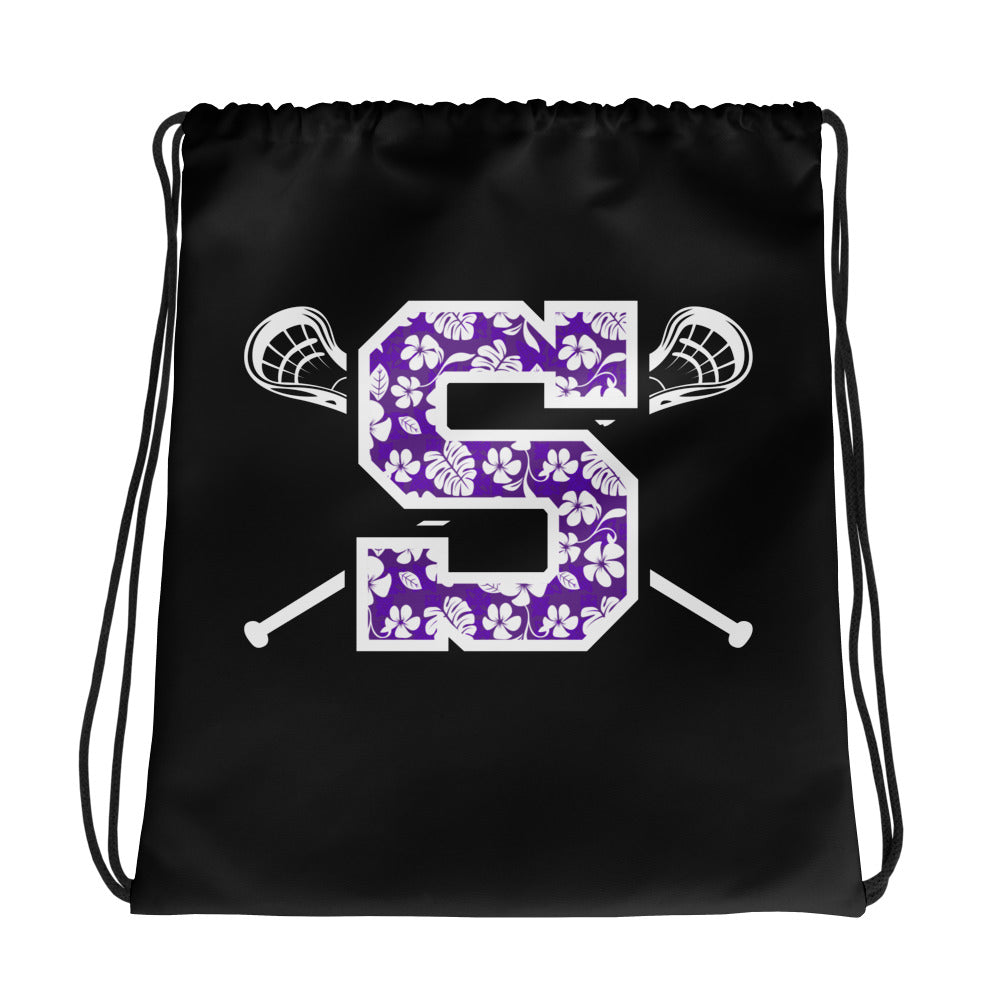 Sunset Lacrosse Drawstring Bag