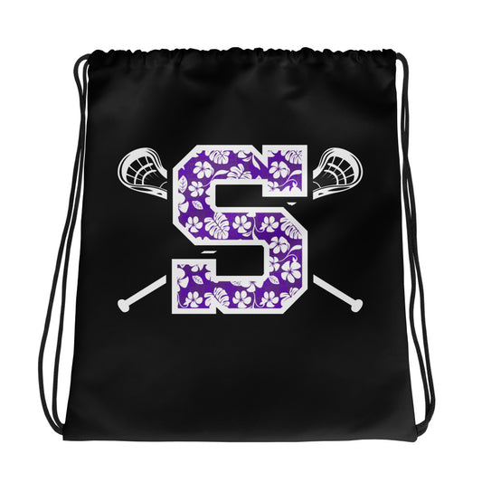 Sunset Lacrosse Drawstring Bag