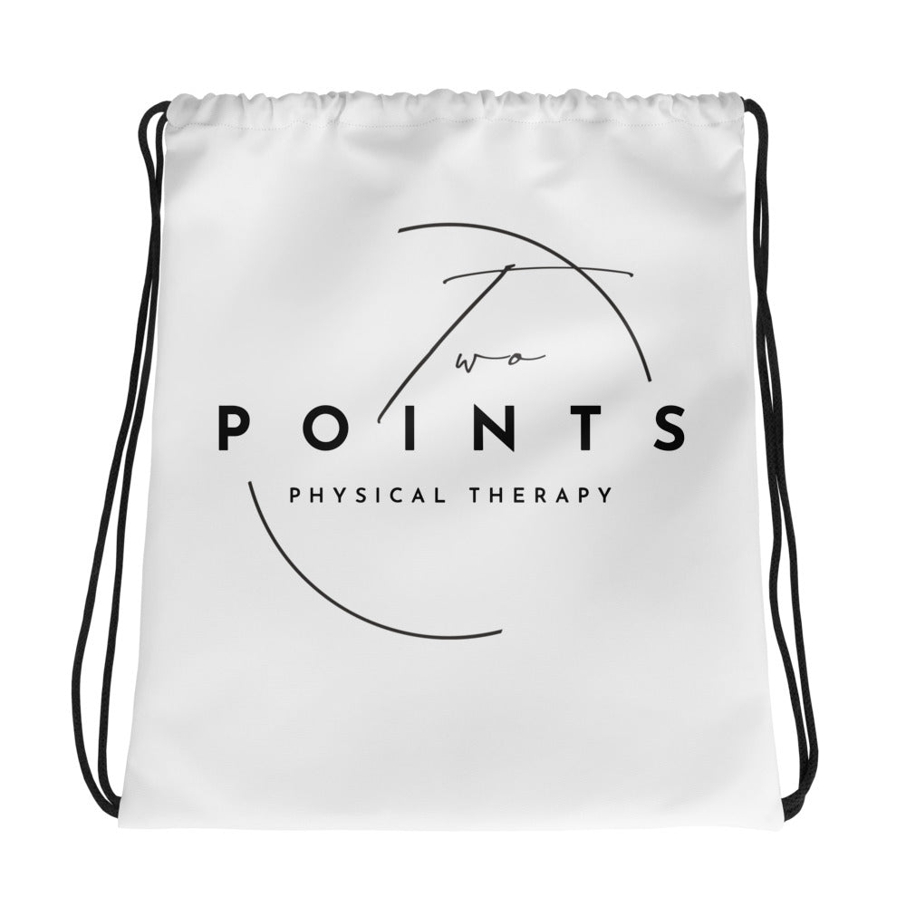 Two Points Physical Therapy Drawstring Bag