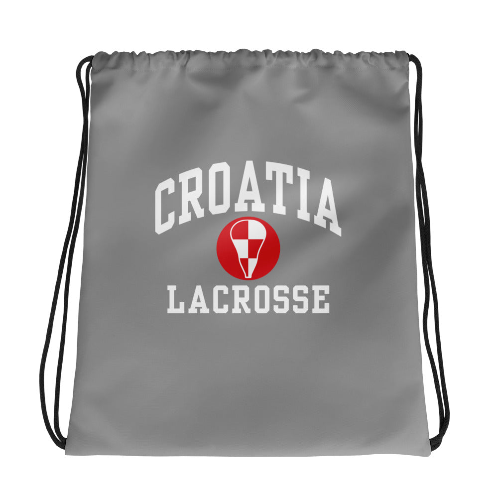Croatia Lacrosse Drawstring Bag
