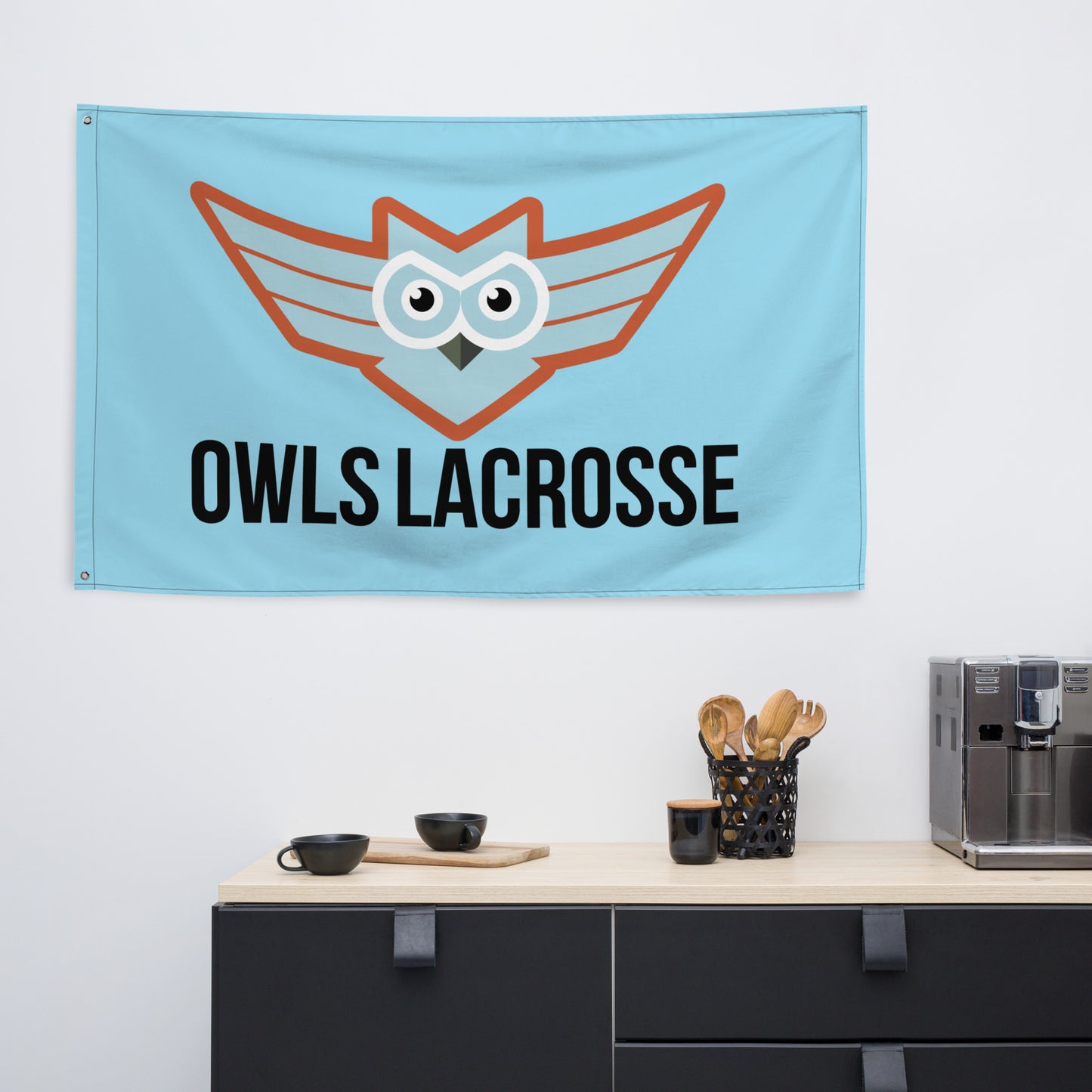 OWLS Lacrosse Wall Flag (1-sided)