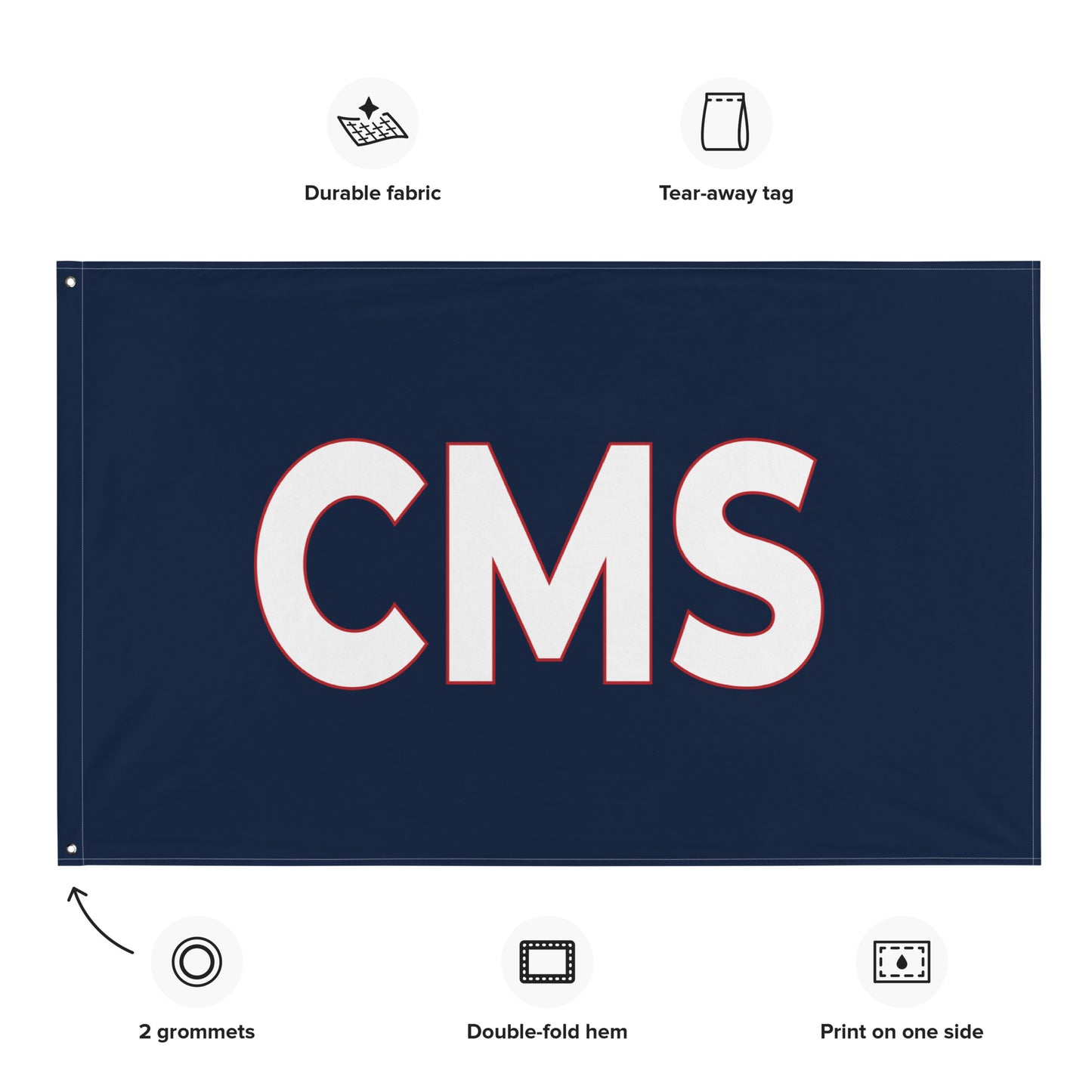 CMS Wall Flag (1-Sided)
