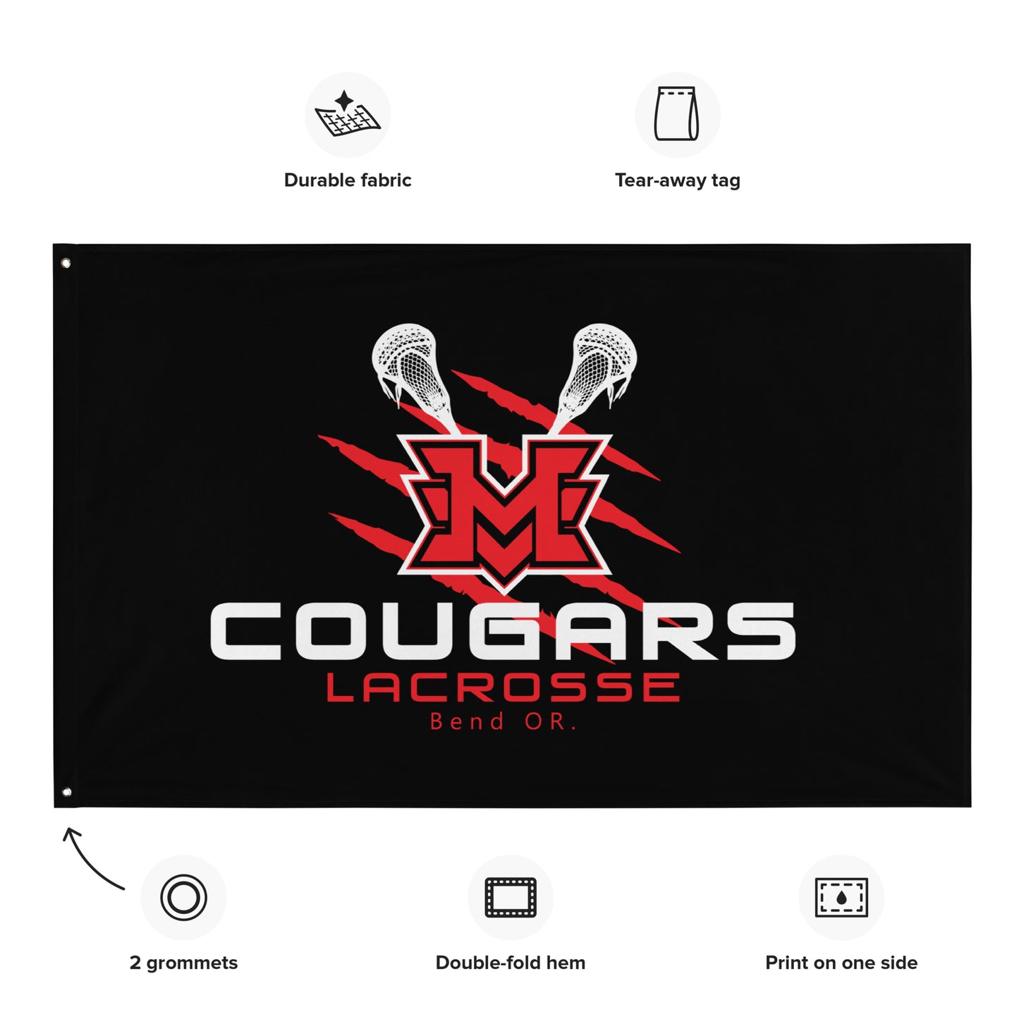 MV Lacrosse Wall Flag (1-Sided)