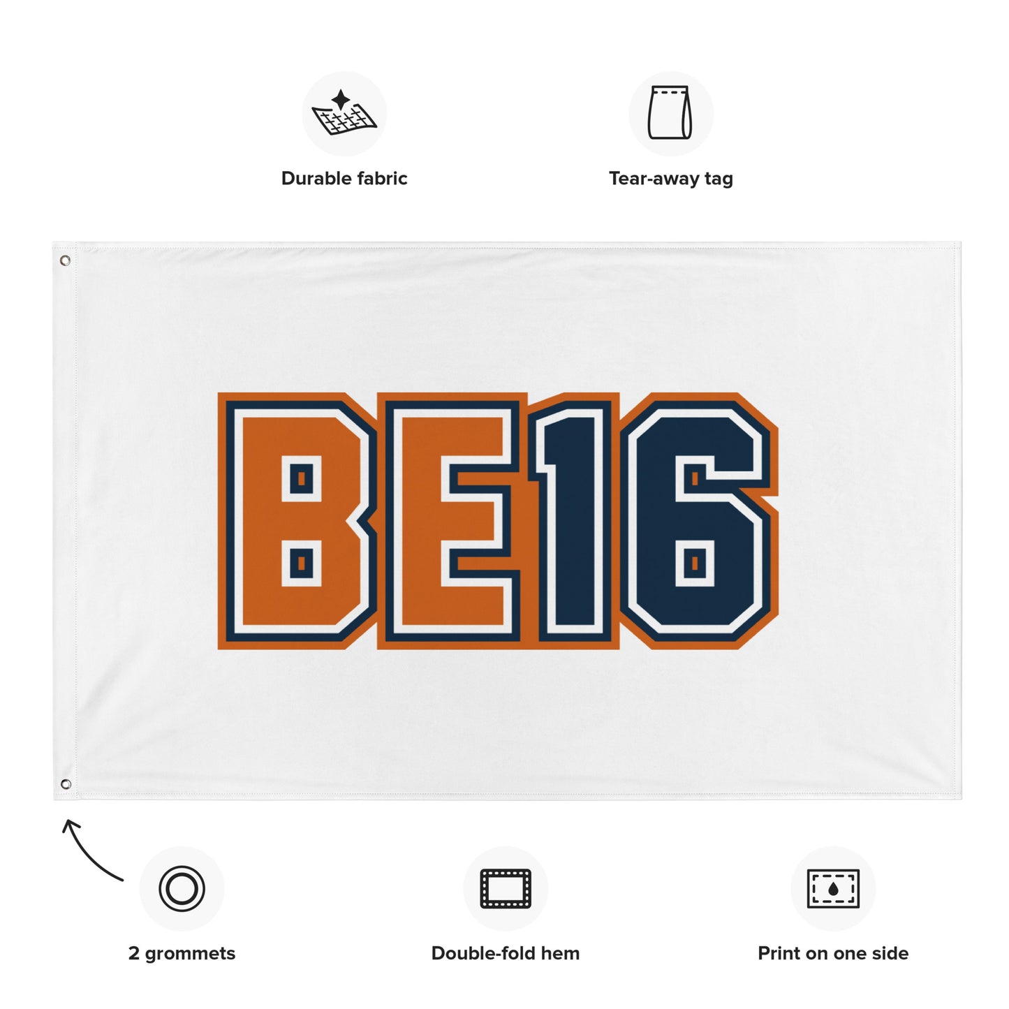 BE16 Wall Flag (1-Sided)