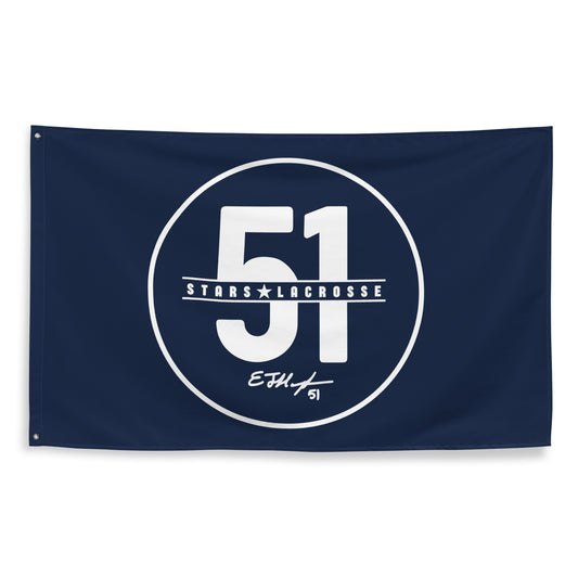 51 Stars Lacrosse Wall Flag (1 Sided)