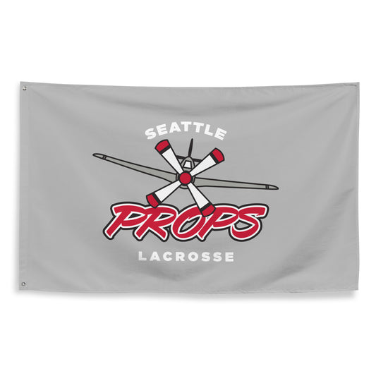 Seattle Props Lacrosse Wall Flag (1 Sided)