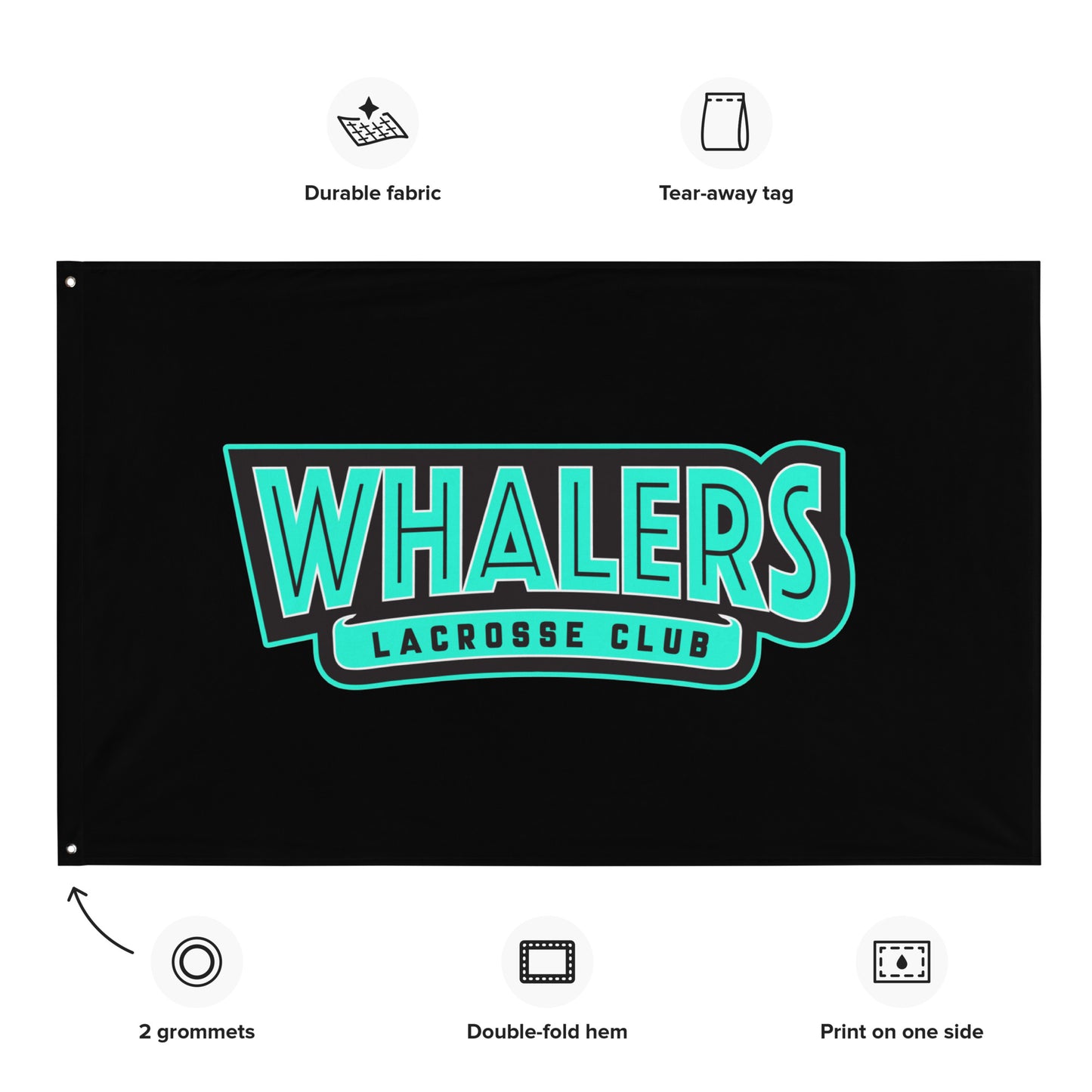 Whalers LC Wall Flag (1-Sided)