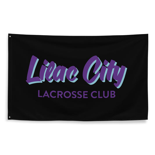 Lilac City Lacrosse Wall Flag (1 Sided)