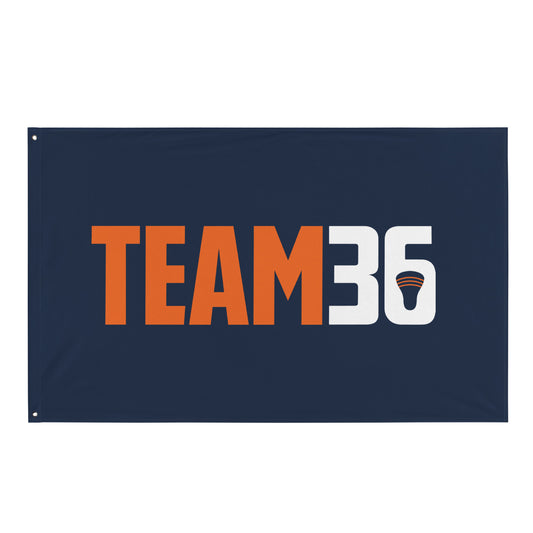 Team36 Lacrosse Wall Flag (1sided)