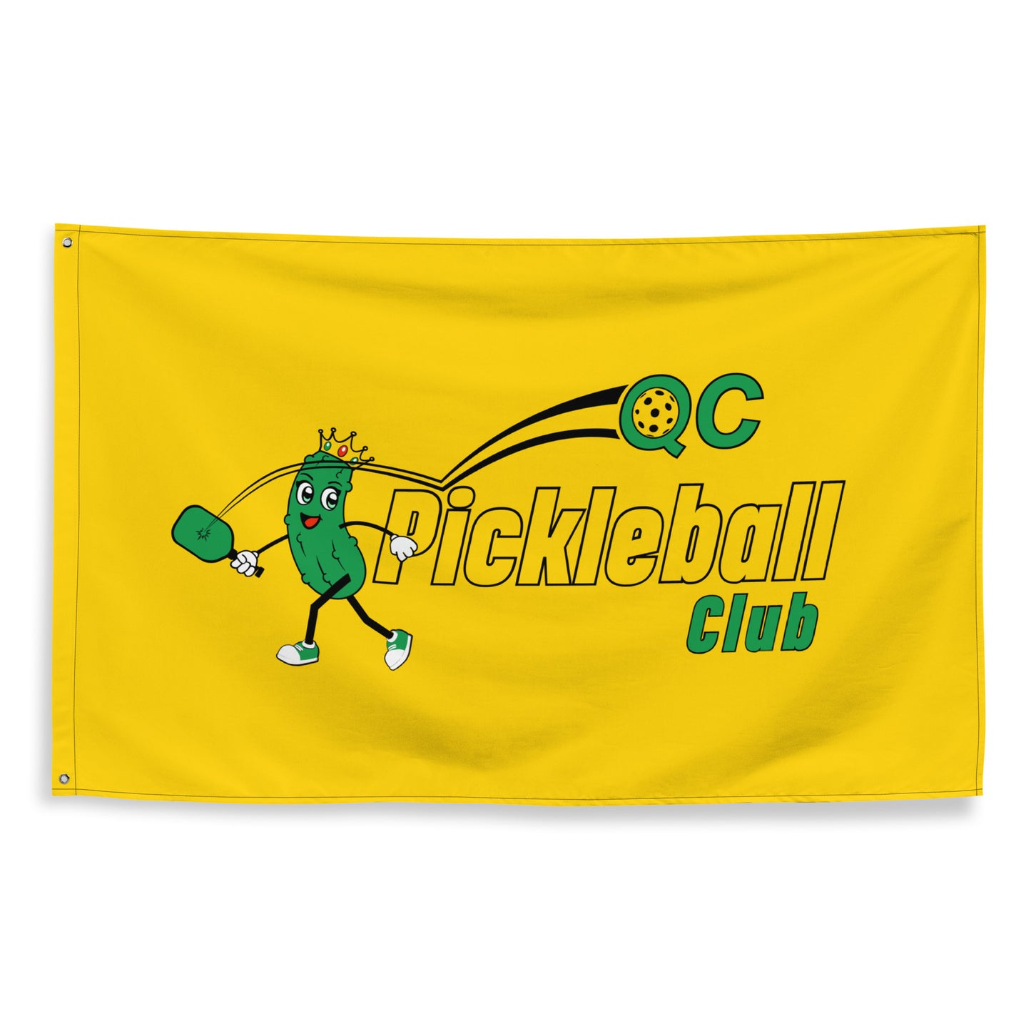 QC Pickleball Wall Flag (1 sided)
