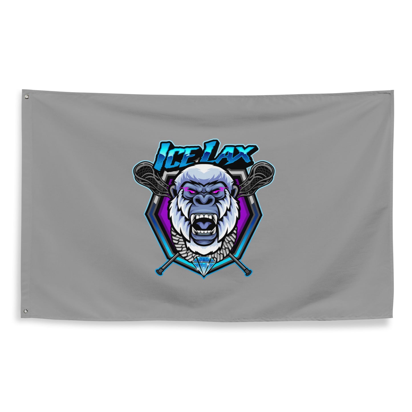 ICE LAX Wall Flag (1 sided)
