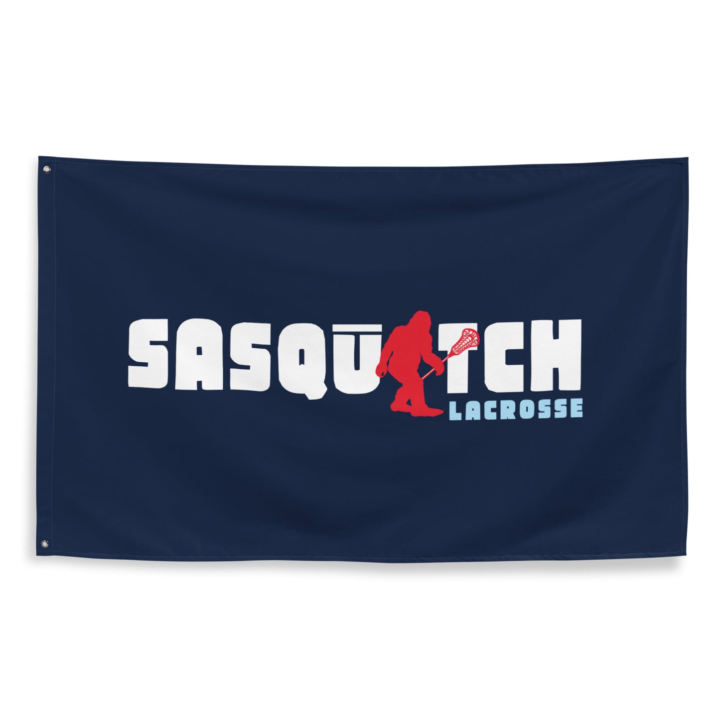 Sasquatch Lacrosse Wall Flag (1 sided - 3'x5')