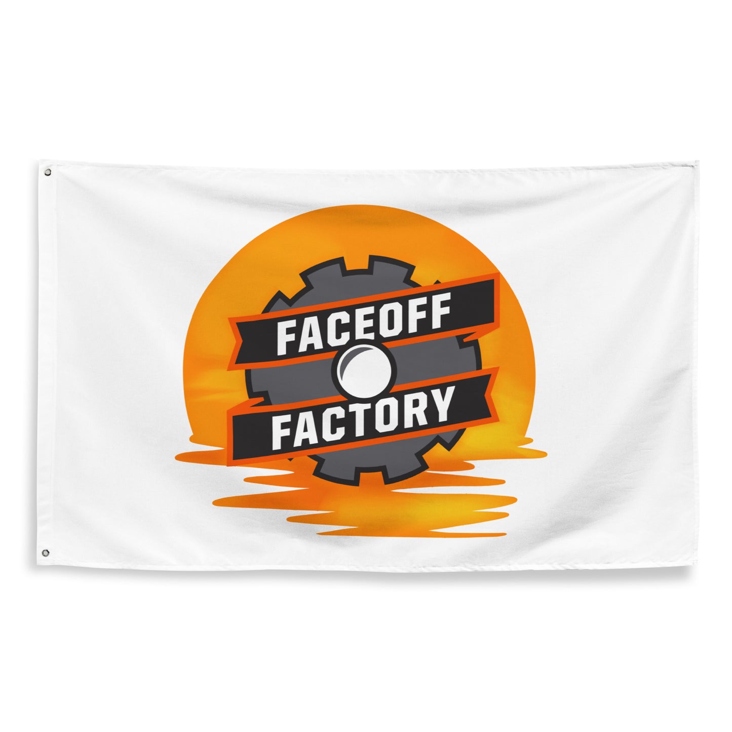 Faceoff Factory Wall Flag (1 sided)