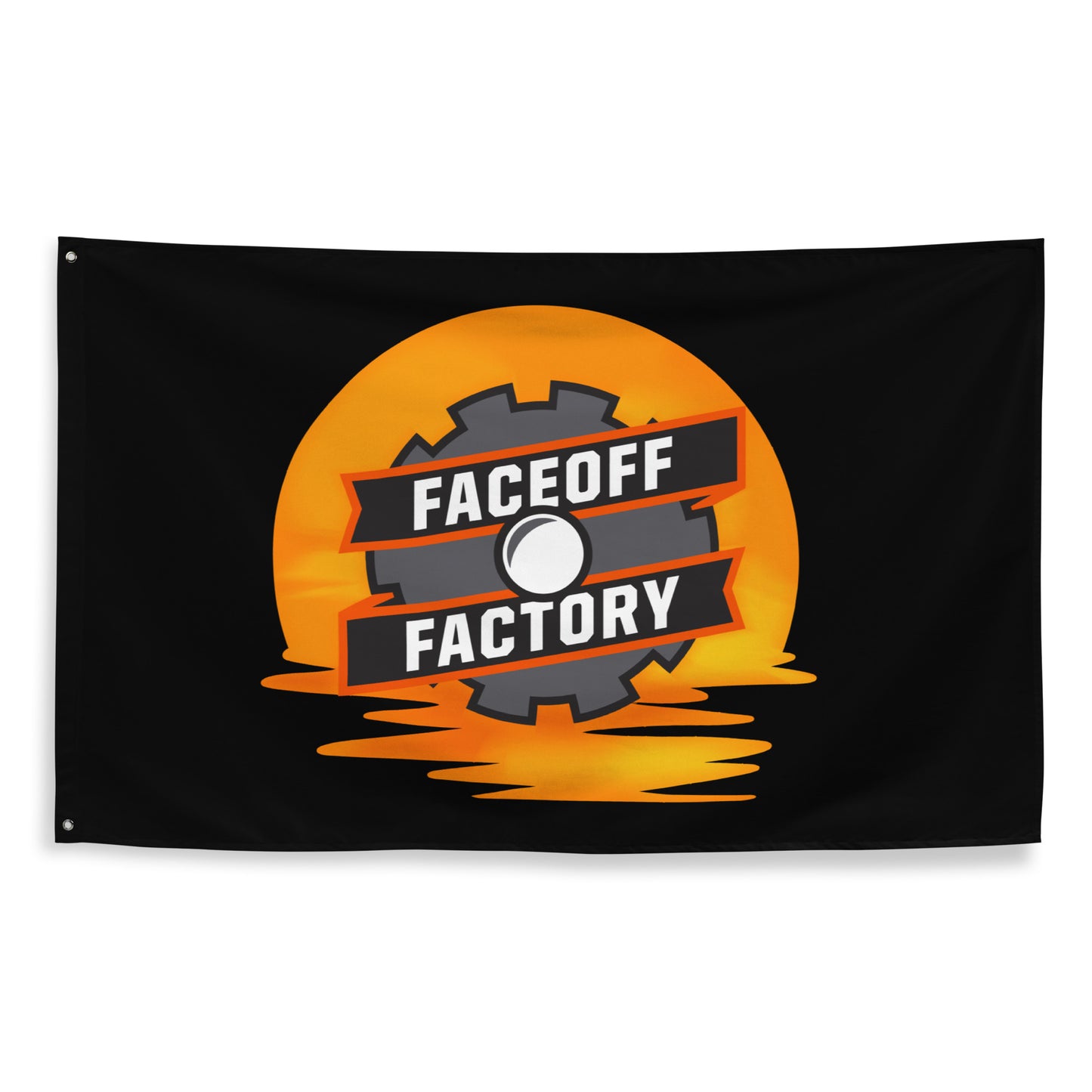 Faceoff Factory Wall Flag (1 sided)