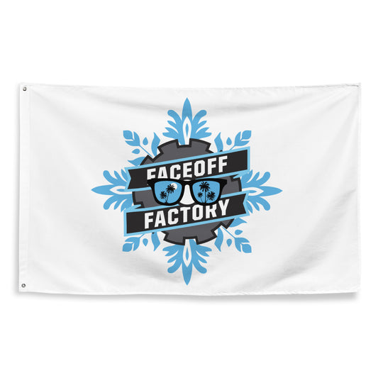 Faceoff Factory Wall Flag (1 sided)