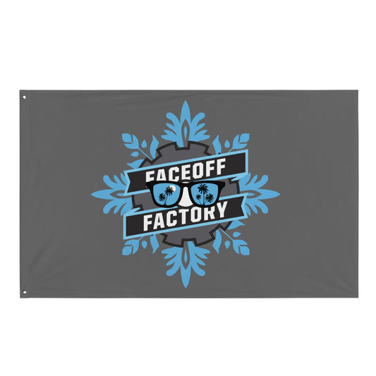 Faceoff Factory Wall Flag (1 sided)
