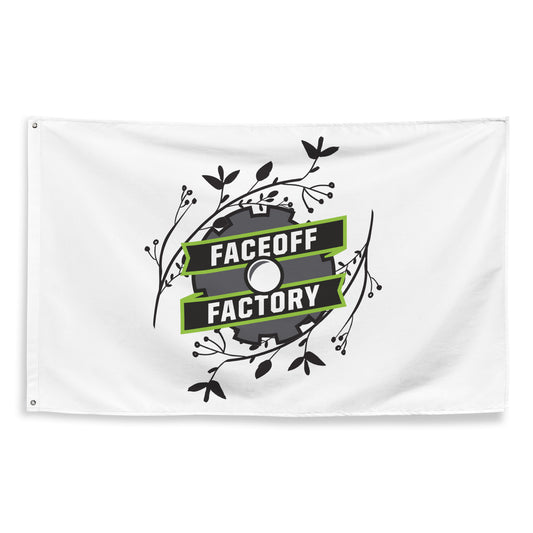 Faceoff Factory Wall Flag (1 sided)