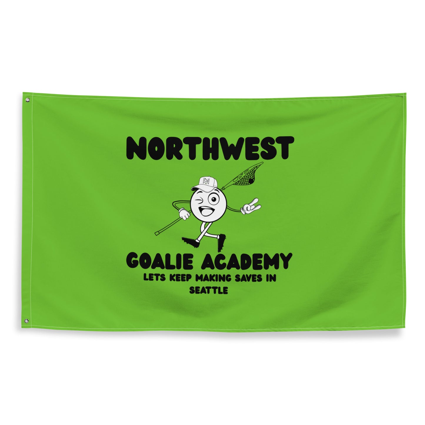 Northwest Goalie Academy Wall Flag (1 sided)