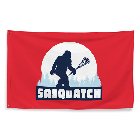Sasquatch Lacrosse Wall Flag (1 sided - 3'x5')
