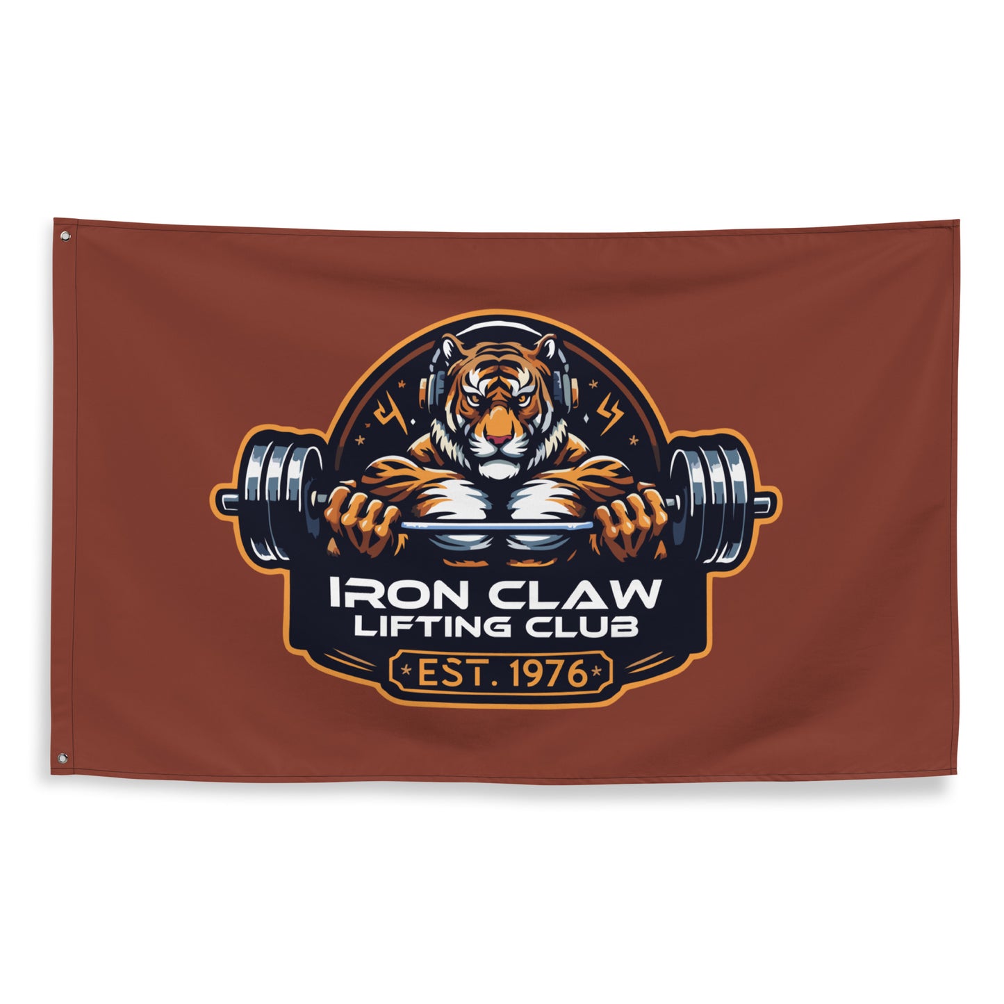 Iron Claw Lifting Club Wall Flag (1 sided)