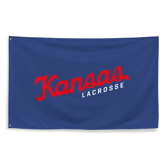 KU Club Lacrosse Wall Flag (1 sided)