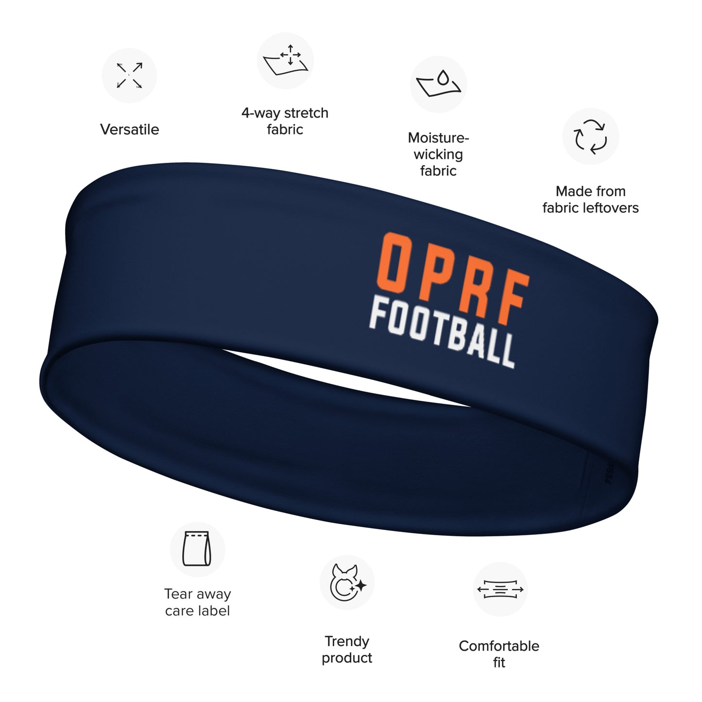 OPRF Football Stretch Headband