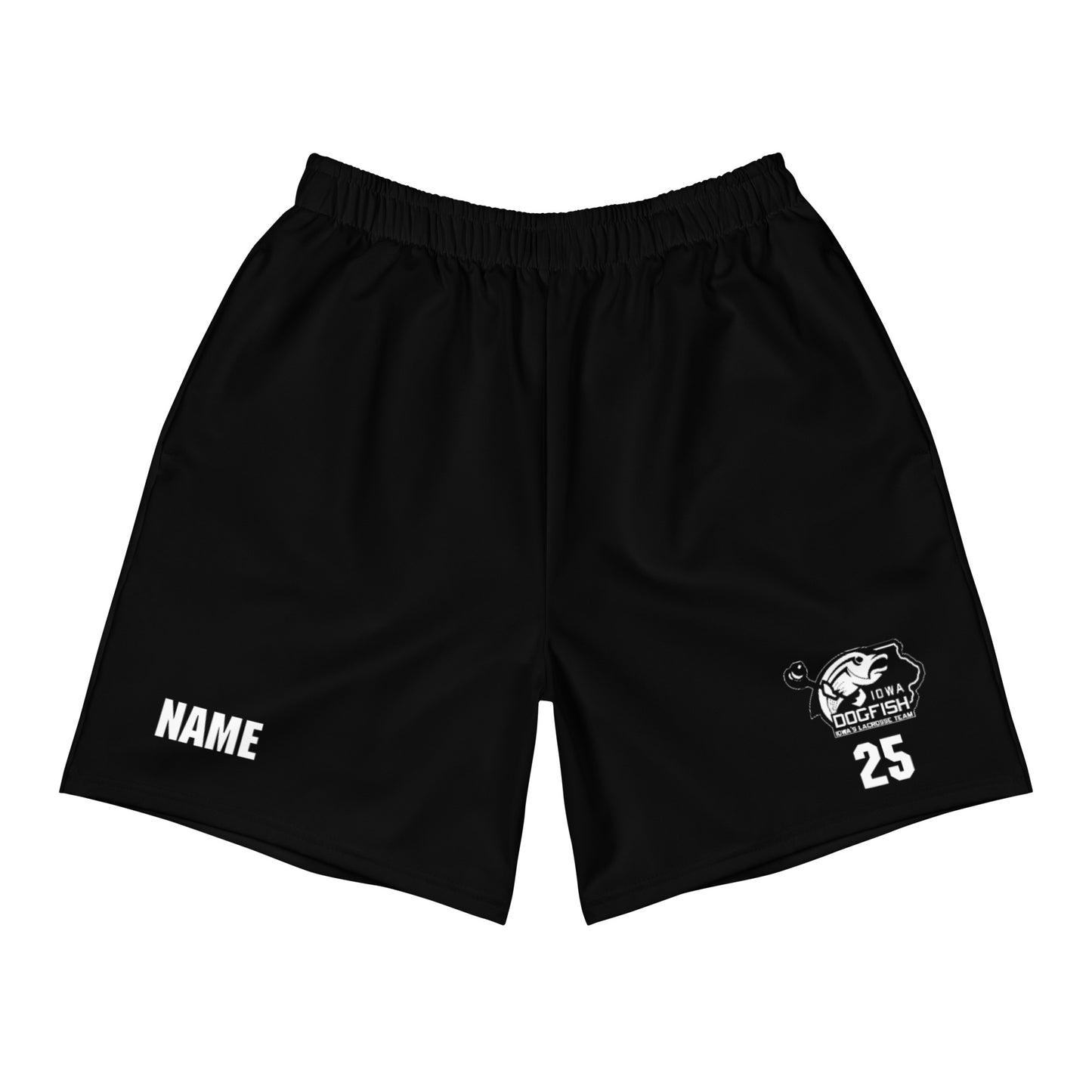 Adult Iowa Dogfish Pocketed Athletic Shorts - Personalized