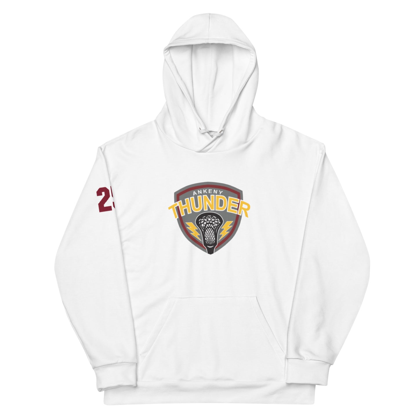 Adult Ankeny Thunder Lacrosse Premium Performance Hoodie - Personalized