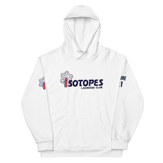 Adult Isotopes Lacrosse Corner Premium Performance Hoodie - Personalized